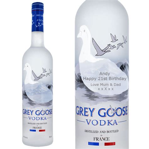 custom engraved goose vodka.